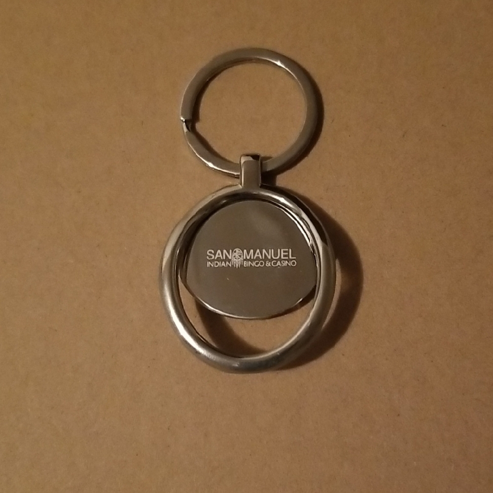 Goldtone Keychain with San Manuel Logo